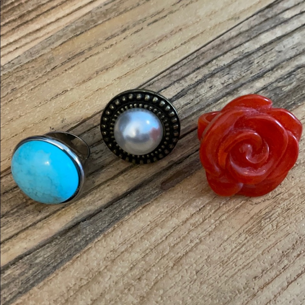 Statement Ring set of 3